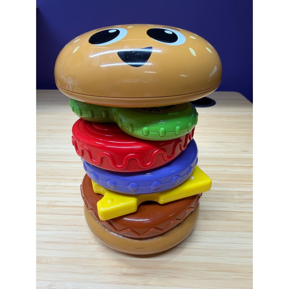 LeapFrog 4-in-1 Learning Hamburger Toy Incomplete Missing Lettuce Piece